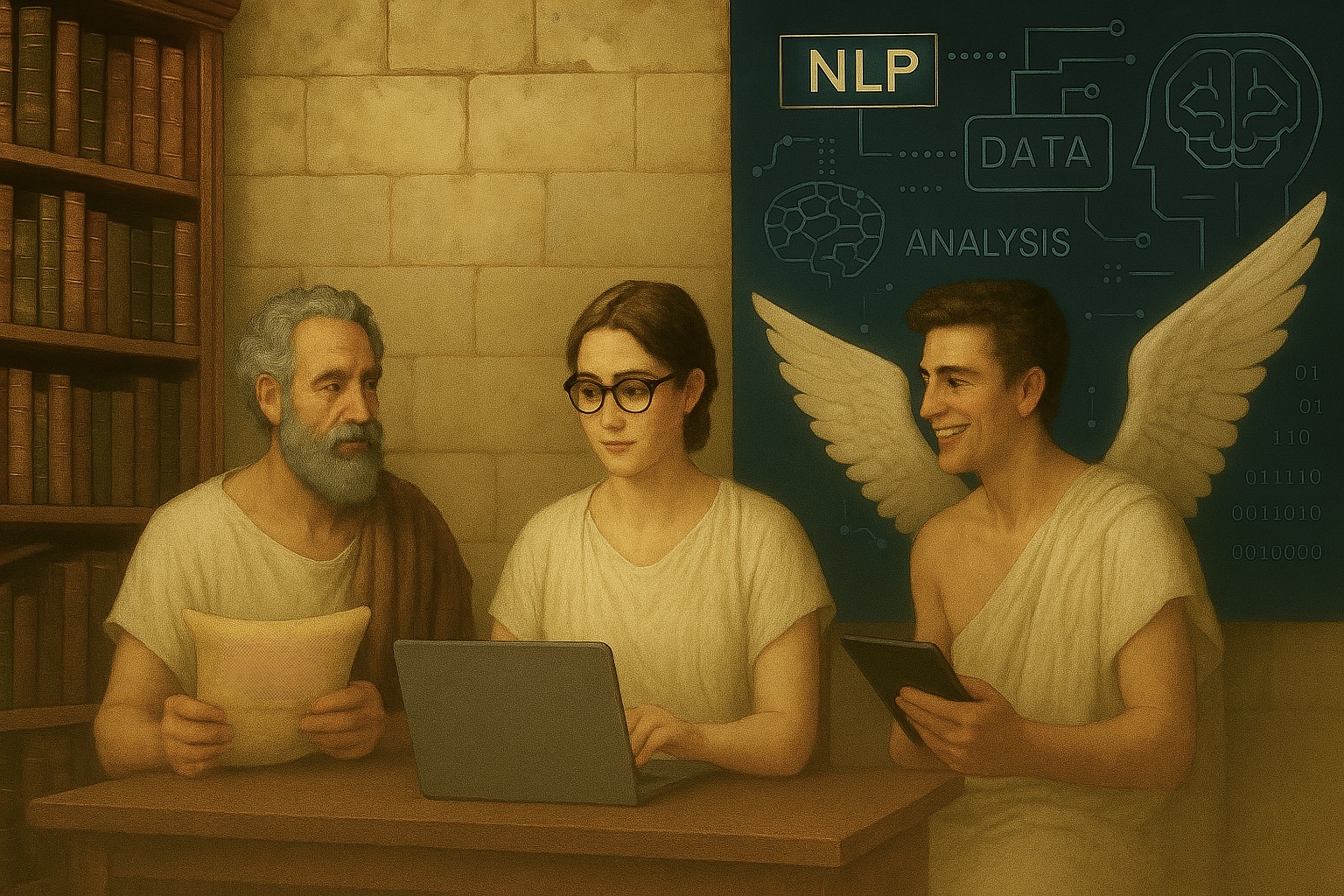 Lucretia bei der Arbeit